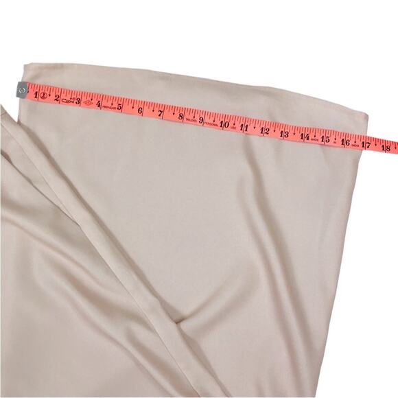 AS By DF Flare Satin Pant Women Sz 0 Blush Fairy Preppy Chick Luxury Party 20's - Picture 10 of 15